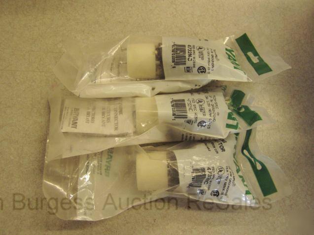 3 hubbell bryant connector 4732NC 15A 125V twist-lock