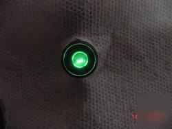 Green instrument dash indicator lights 12 vdc lot of 34