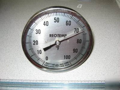 New model j bimetal reotemp all-angle thermometer 