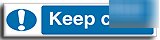 Keep clear sign-semi rigid-300X75MM(ma-079-rj)