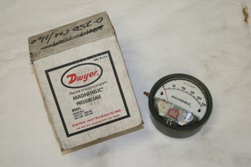 New dwyer magnehelic pressure gage .