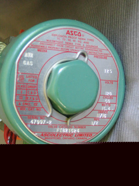 New asco solenoid valve 11/16