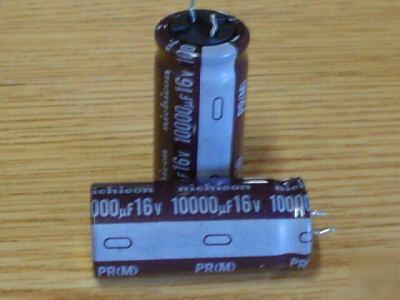 10 nichicon 16V 10000UF low esr 105C radial capacitors