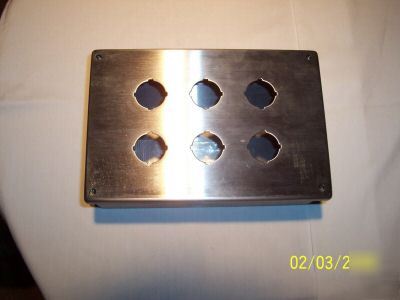 Milbank nema 4X stainless steel enclosure 6 hole