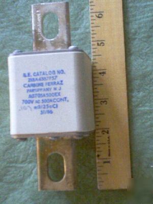 New carbone ferraz A070SA500EX 500 amp fuse 