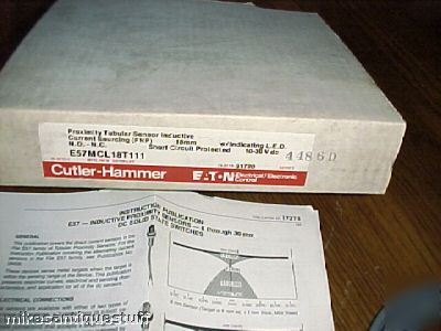 New cutler hammer E57MCL18T111 proximity sensor, in box