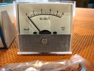 New shurite panel meter 8107Z 0-10 dc volts 