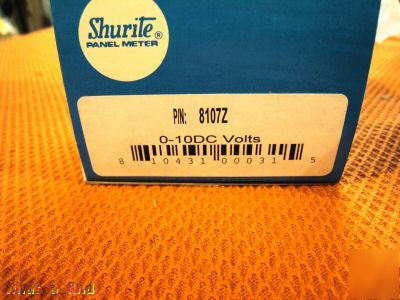 New shurite panel meter 8107Z 0-10 dc volts 