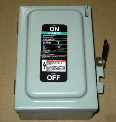 Siemans CFN211 general duty enclosed switch 30 amps