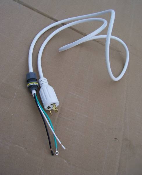 Water tight 240 volt twist lock cord L6-15