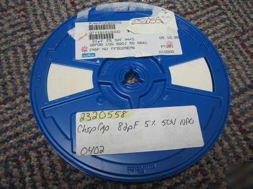 82PF npo smt chip cap murata GRM36 - 10,000PCS 