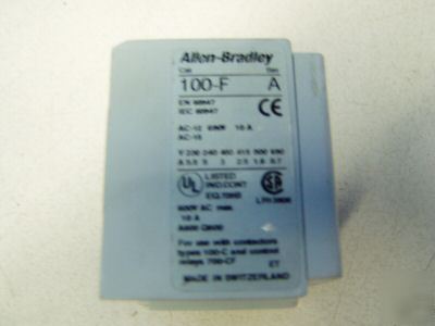 Allen bradley auxiliary contact m/n: 100-f
