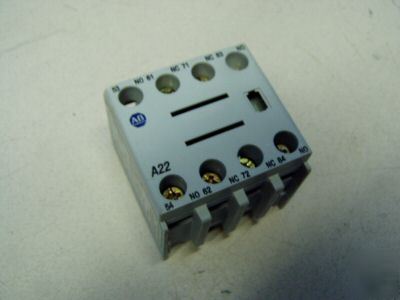 Allen bradley auxiliary contact m/n: 100-f