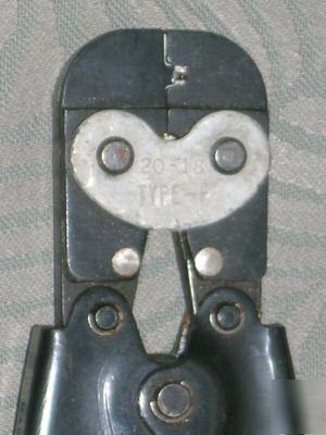 Amp 47043 crimping tool awg 20-18 type f