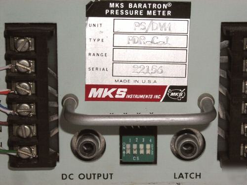 Mks baratron pressure vacuum gauge meter readout pdr-c