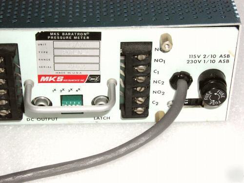 Mks baratron pressure vacuum gauge meter readout pdr-c