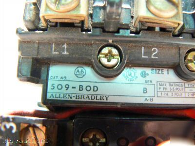 Ab allen bradley nema 1 509-bod motor starter