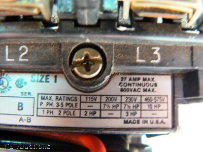 Ab allen bradley nema 1 509-bod motor starter