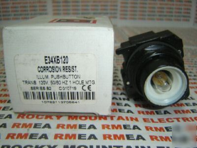 Cutler hammer illuminated pushbutton E34XB120 120V 