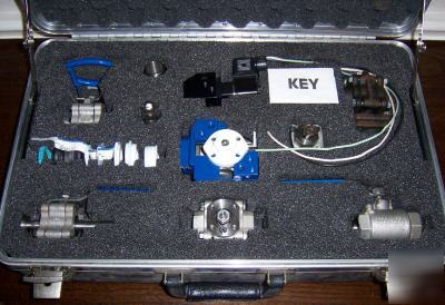 New svf fci. quarter turn actuator ball valve lot case 
