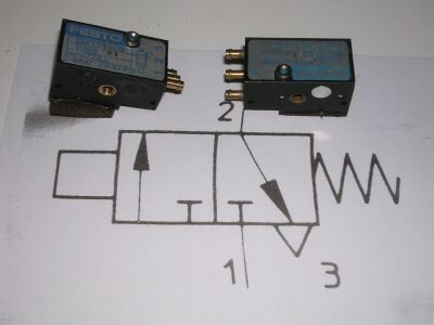 (2) used festo proximity sensor air valve, smpo-1-h-b