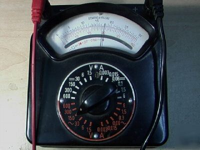 Dc ac volt ampere meter siemens & halske tested