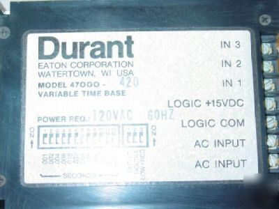 Durant 47000-420 120VAC variable timebase ratermeter