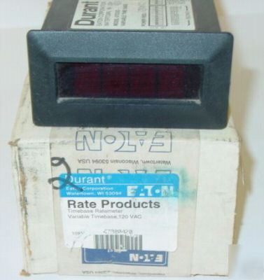 Durant 47000-420 120VAC variable timebase ratermeter
