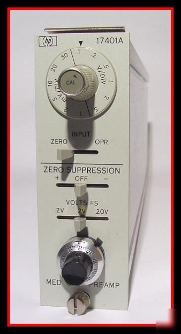 New hp 17401A medium gain preamp hewlitt packard 