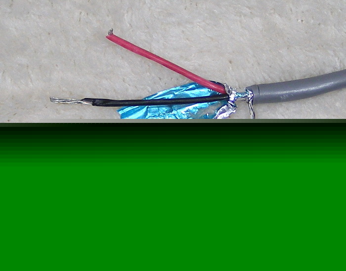 New partial spool 1PR 22AWG shielded audio cable 