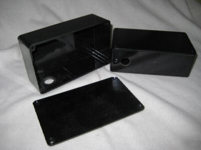 10 utility boxes w/ lid, hard plastic