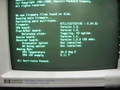 Agilent 8713C network analyzer