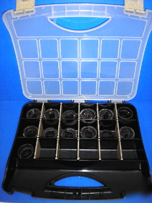 Burndy hydraulic crimper u die set 13 pcs with case vgc