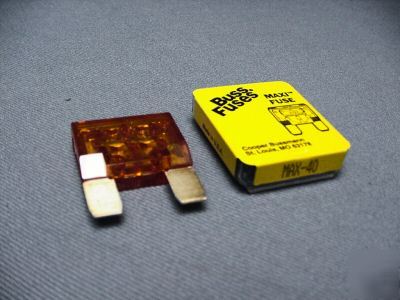 Buss automotive maxi fuses â€“ max-40 â€“ 5 fuses
