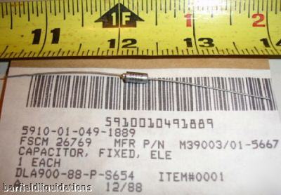 New lot 90 fixed electrolytic capacitors M39003/01-5667