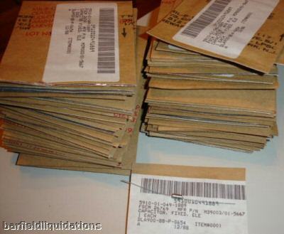 New lot 90 fixed electrolytic capacitors M39003/01-5667