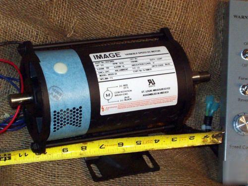 1-1/2 hp cont duty dc motor & variable speed controller