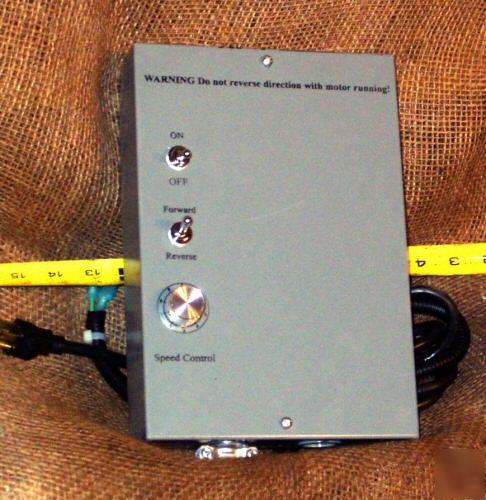 1-1/2 hp cont duty dc motor & variable speed controller