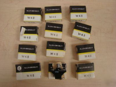 (12) allen bradley overload thermal unit W48, =
