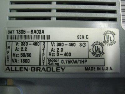 Ab allen bradley 1305-BA03A 1305BA03A 1 hp 1HP ser c