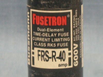 Bussmann 40 amp fuse 600 volt frs-r-40 4A464