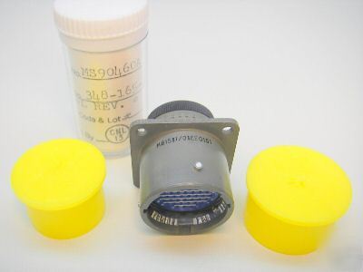 New M81511/01EE01S1, mil spec connector with pins, 
