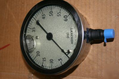 New ashcroft general servic gauge 60 psi - 1/4 npt 