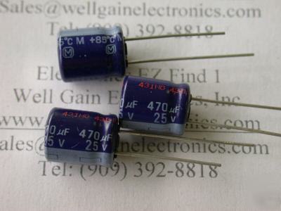 New panasonic electrolytic capacitor 470UF 25V cm 85C 