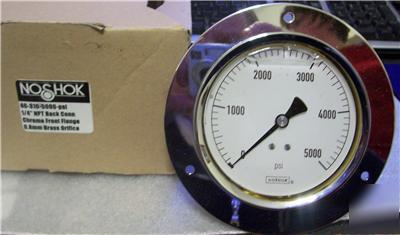 Noshok 40-310-5000 psi 1/4' npt back conn , 
