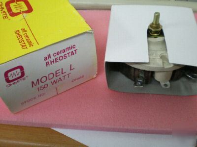 Ohmite ceramic rheostat 150 watt 0.5 ohm model l nos