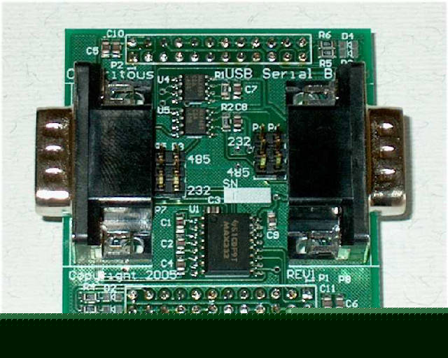 Usb dual serial port daughter card - RS232/RS485
