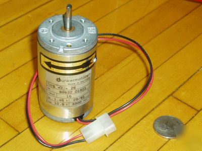 24V dc motor 3300 rpm dunkermotoren mfg.germany