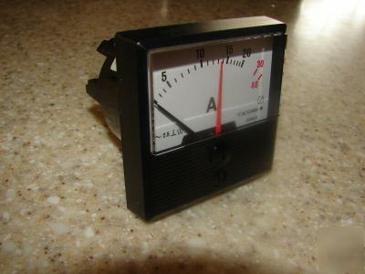 40 amp panel amp meter 2-1/4