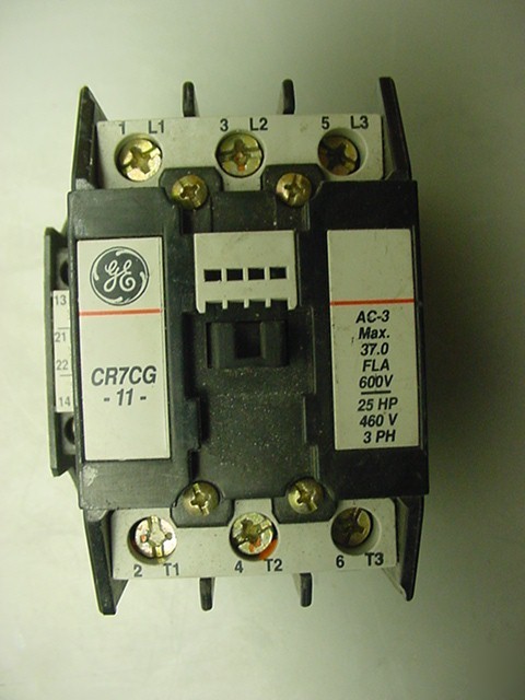 Ge CR7CG contactor 3POLE 72AMP 37/45AMP 600VAC 190-208V